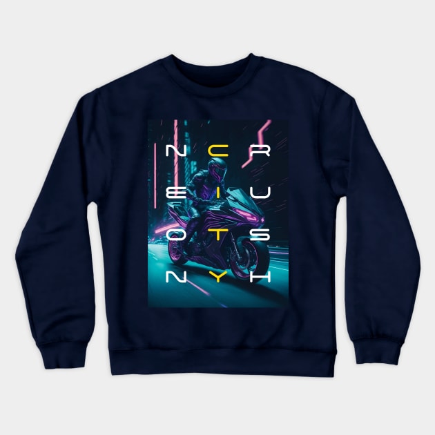 Cyberpunk ride on Crewneck Sweatshirt by By_Russso